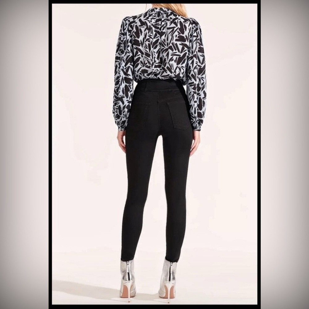 Veronica Beard Katherine Corset Extra High Rise Skinny Jean - Picture 2 of 3